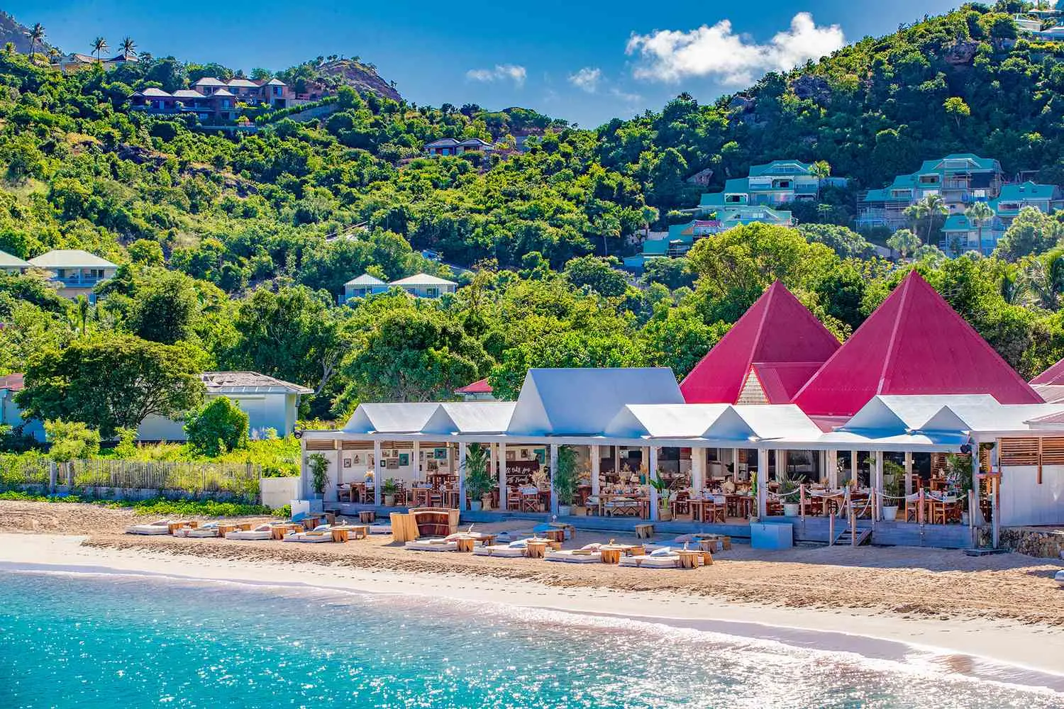 Nikki Beach on the shore of Baie de Saint Jean, St Barth.